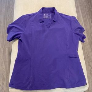 Lavender Fig scrub top